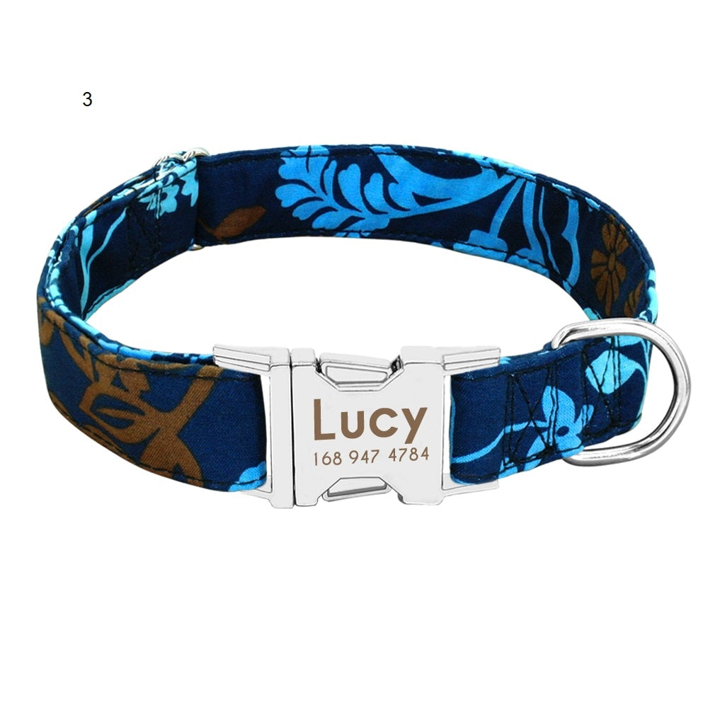 Personalized Buckle Nylon Dog Collar