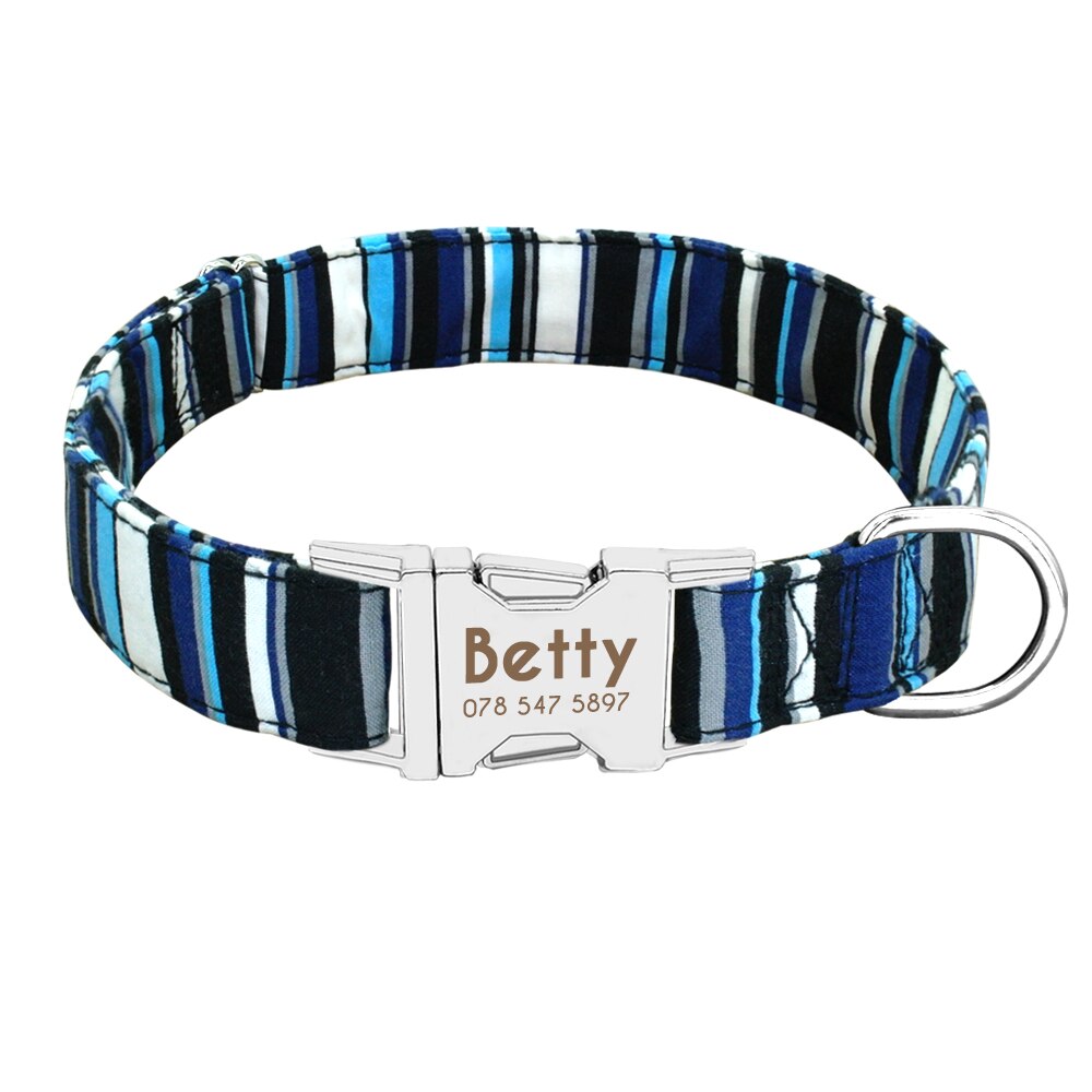 Personalized Buckle Nylon Dog Collar