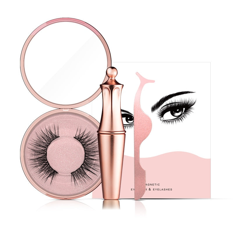 Magnetic Natural Eyelashes Waterproof Kit e