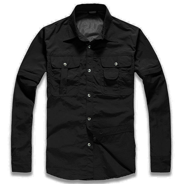 Chaqueta Militar Rapido Secado Manga Larga Talla Plus
