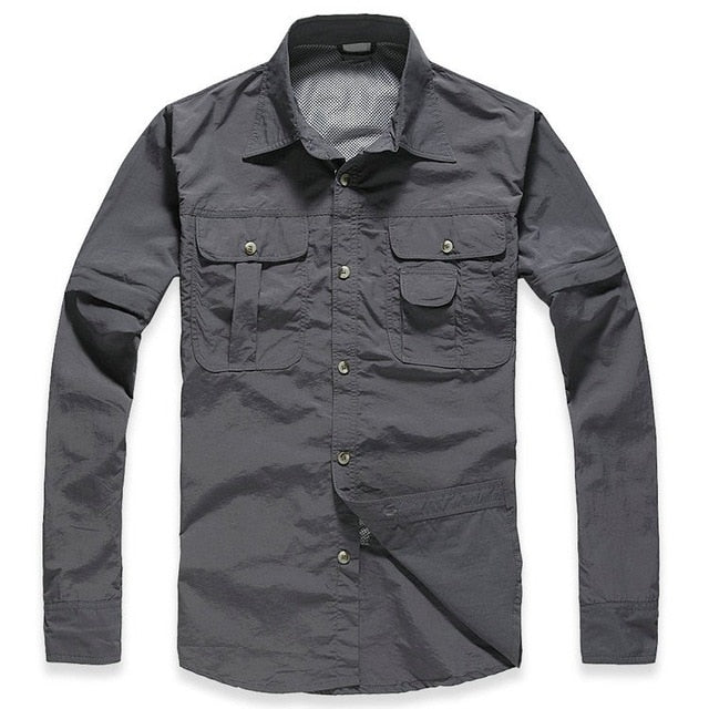 Chaqueta Militar Rapido Secado Manga Larga Talla Plus