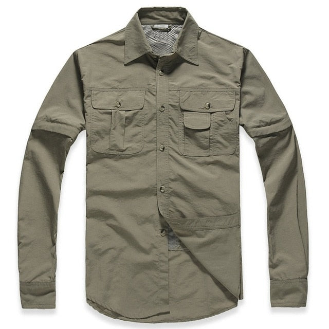 Chaqueta Militar Rapido Secado Manga Larga Talla Plus