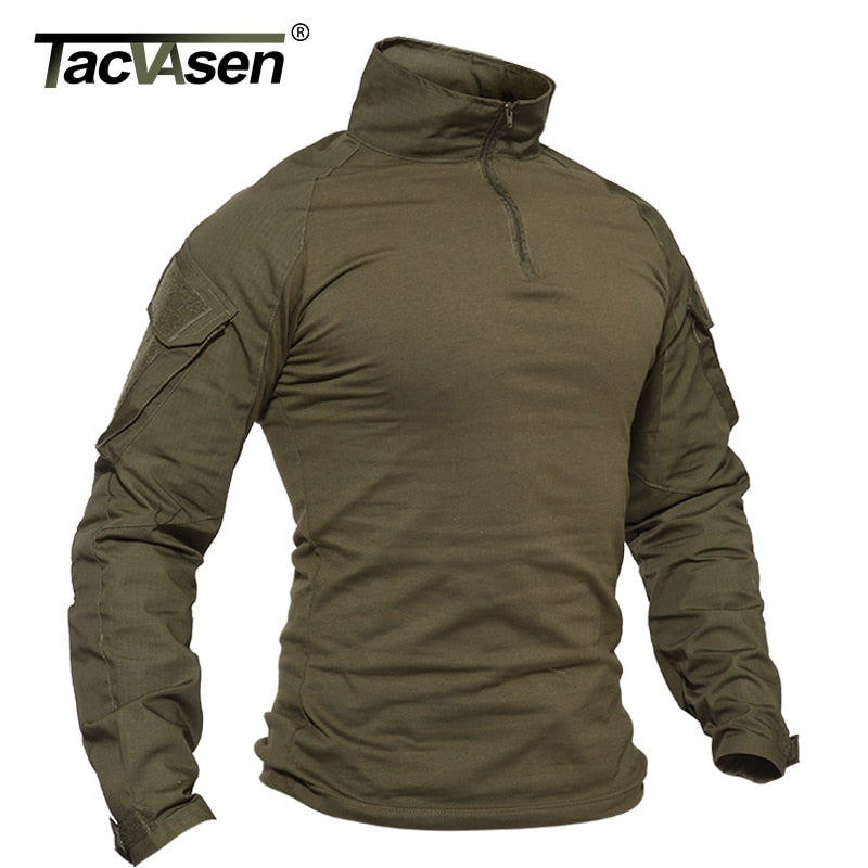 Chaqueta de Camouflage Militar de Combate Tactico tipo Manga Larga Deport de Caza Paintball