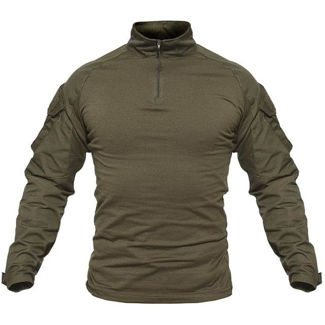 Chaqueta de Camouflage Militar de Combate Tactico tipo Manga Larga Deport de Caza Paintball