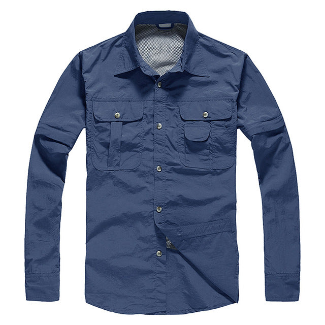 Chaqueta Militar Rapido Secado Manga Larga Talla Plus
