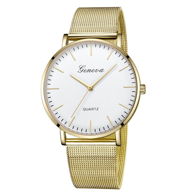 Modern Fashion Black Quartz Watch Men Women