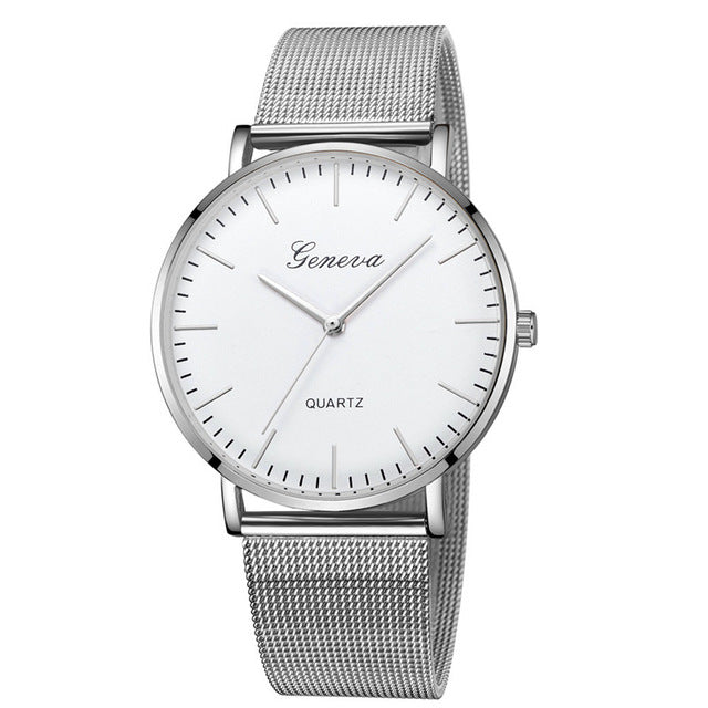Modern Fashion Black Quartz Watch Men Women