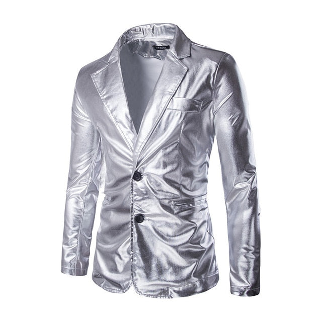 Pantalon y Chaqueta Dorada para Hombre Talla Plus