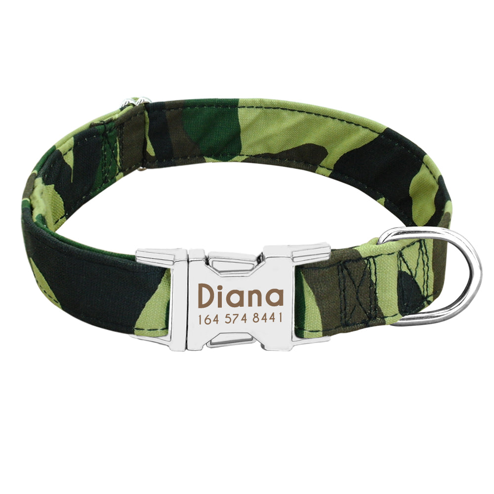Personalized Buckle Nylon Dog Collar